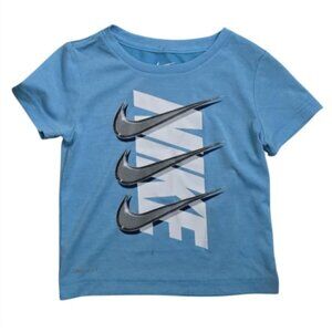 Nike Dri-FIT Toddler T-Shirt 2T Light Blue Polyester Short Sleeve Kids Activewea